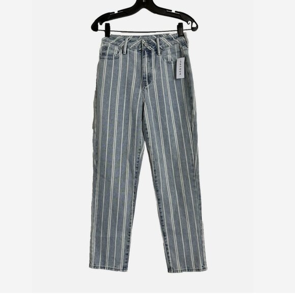 PACSUN Striped Mom Jeans NWT 25 - Picture 1 of 6